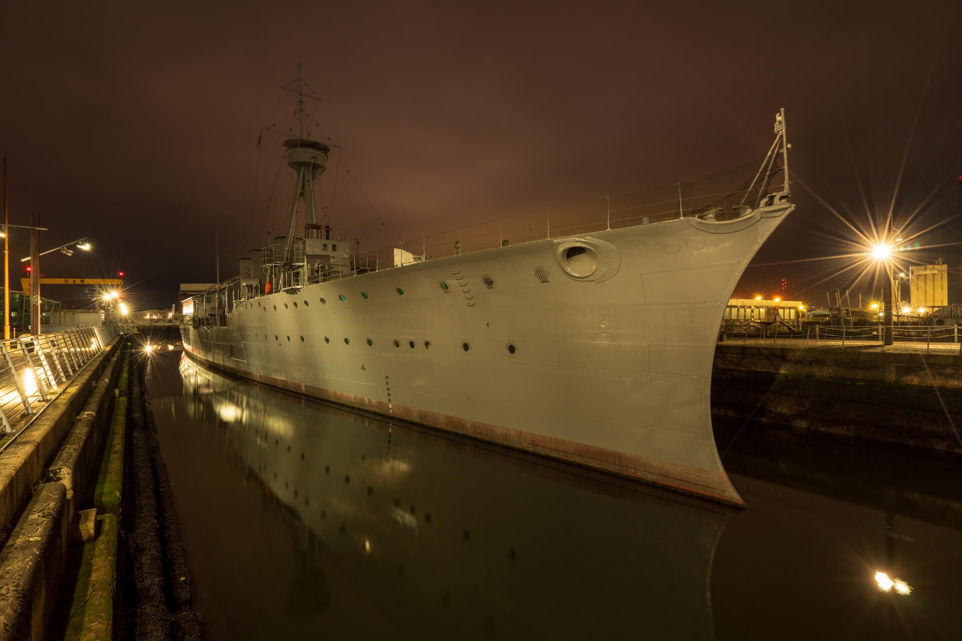 HMS Caroline side view